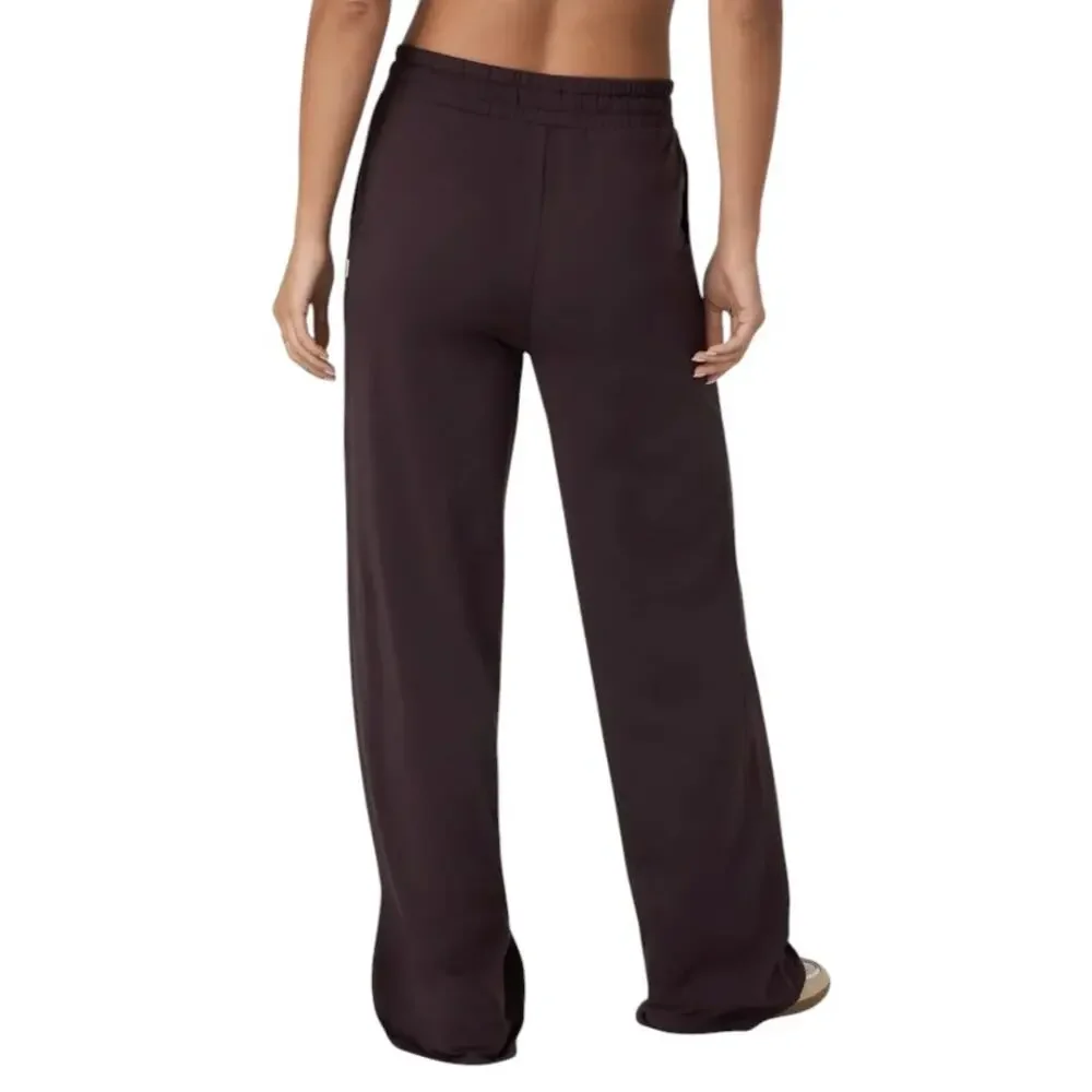 Vuori Women's Raisin Halo Essential Wide Leg Pants